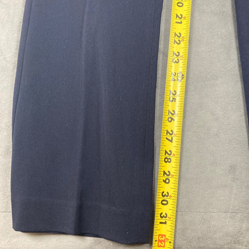 Express Columnist Barely Boot Mid Rise Navy Blue Stretch Dress Pants 4R - Picture 7 of 8